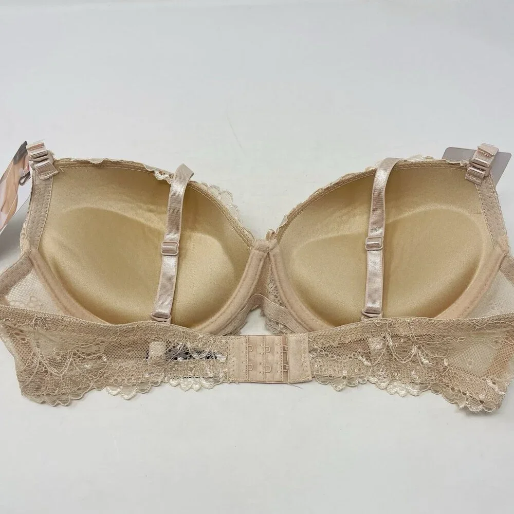 Rene Rofe Lingerie Womens Size 36C Floral Lace Double Extreme Push Up Bra 2719 - Picture 5 of 8